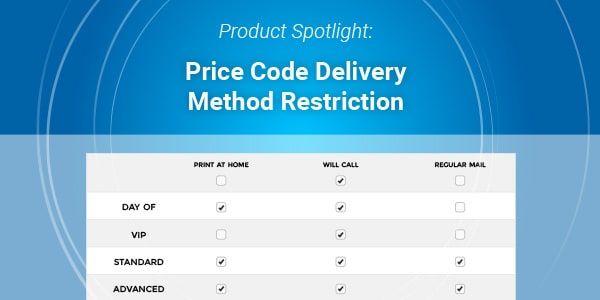 Price Code Delivery Method Restriction